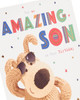 Boofle Wearing Sunglasses Amazing Son Birthday Card