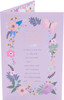 Floral Border Design with Nice Verse Sister Birthday Card