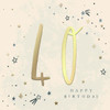 Stars Design Contemporary Luxury Foiled 40th Birthday Card