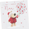 Boofle With Flowers Nan Christmas Card