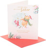 Disney Winnie the Pooh & Piglet Design Sister Christmas Card