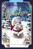 Bear With Snowman Special Grandson 3D Keepsake Christmas Card