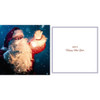 Santa Classic 3D Lenticular Traditional Festive Merry Christmas Card with Detachable Keepsake