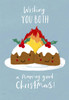 Pudding Design Both Of You Christmas Card