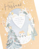 House and Trees Scene Husband Christmas Card