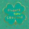 Fingers and Toes Crossed Good Luck Greeting Card