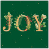 Pack of 8 Festive Joy Green Marie Curie Charity Christmas Cards