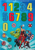 Marvel Superheroes Design with Activity & Personalised Age Number Birthday Card