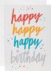Assorted Multipack Pack of 24, 6 Designs Birthday Cards