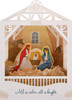 Traditional 3D Pop-Up All is Calm Nativity Scene Design Christmas Card