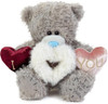 Me to You Tatty Teddy Plush Bear Holding Three Embroidered Hearts Official Collection