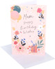 Flowers Balloons and Presents Design Mam Birthday Card