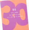 Funny Design 30th Birthday Card