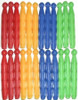 Pack of 24 Coloured Plastic Dolly Pegs
