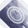 Classic Text Based Design 25 Years Silver Anniversary Card