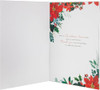 Traditional Illustrated Poinsettia Heart Design One I Love Luxury Boxed Christmas Card