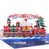 Jingle Journey Christmas Train 3D Pop Up Card