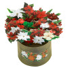 Christmas Poinsettia Bouquet Holiday Pop Up Card