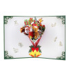 Santa & Holiday Icons Festive 3D Pop Up Christmas Card