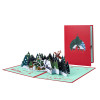 Frost & Starlight Snowy Village 3D Pop Up Christmas Card