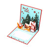 Santa Claus and Winter Scene 3D Pop Up Christmas Card