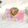 Tulips in Hand 3D Pop Up Greeting Card