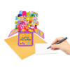 Rainbow Wishes 3D Pop Up Birthday Box Card - Fireworks Cake Balloons Surprise Gift Box