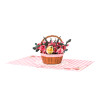 Flower Basket 3D Pop Up Greeting Card - Floral Birthday Mother Love Anniversary Nature