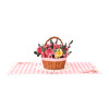 Flower Basket 3D Pop Up Greeting Card - Floral Birthday Mother Love Anniversary Nature