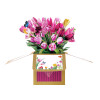 Tulip Beige Birthday 3D Pop Up Box Card