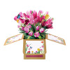Tulip Beige Birthday 3D Pop Up Box Card