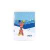 Frozen Fun Ski & Snowboard 3D Pop Up Greeting Card