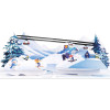 Frozen Fun Ski & Snowboard 3D Pop Up Greeting Card - Holiday Sport Christmas Birthday 