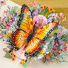 Sunset Glow Butterfly 3D Pop Up Greeting Card - Birthday Mother Anniversary Valentine's Day