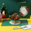 Poinsettia Wishes Pop Up Delight Christmas Card