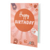 Puppy & Kitty 3D Animal Flag Pop Up Birthday Card