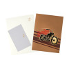 Road Rebel 3D Motorcycle Greeting Card