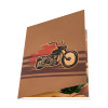 Road Rebel 3D Motorcycle Greeting Card - Birthday Anniversary Holidays Event