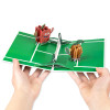 Tennis Game, Set, Snack! Cookie vs Apple 3D Pop Up Greeting Card - Birthday Anniversary Holidays Event