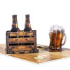 Raise a Toast Cheers to You 3D Beer Pop Up Celebration Greeting Card - Birthday Anniversary Holidays Event
