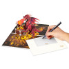 Fiery Red Dragon Fantasy 3D Pop Up Greeting Card - Birthday Event Holiday