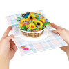 Sunflower Bloom Basket 3D Pop Up Greeting Card