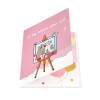 Romantic Cats in Heart Frame LOVE Design Pop Up Card