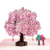 Lovebirds in Romantic Tree Scene 3D Pop Up Greeting Card - Anniversary Valentine's Day