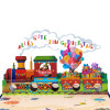 Birthday Train Adventure German Pop Up Greeting Card with Gift Pockets