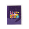 Flamingo Fiesta 3D Pop Up Birthday Card
