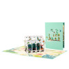 Blooming Haven Botanical 3D Greenhouse 3D Pop Up Greeting Card