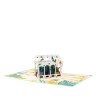 Blooming Haven Botanical 3D Greenhouse 3D Pop Up Greeting Card