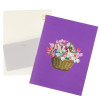 Blooming Elegance Tulip Basket 3D Pop Up Greeting Card