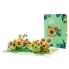 Golden Glow Sunflower 3D Pop Up Greeting Card